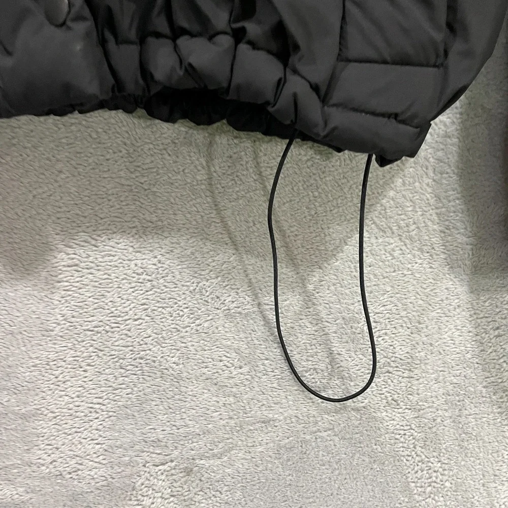 Lululemon Wunder Puff Jacket Black Goose Down Hooded Puffer Coat Womens 12 - Picture 9 of 16